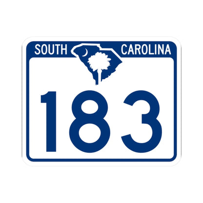 South Carolina 183 (South Carolina) (Road Sign) STICKER Vinyl Kiss-Cut Decal 2 Inch White - The Sticker Space