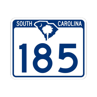 South Carolina 185 (South Carolina) (Road Sign) STICKER Vinyl Kiss-Cut Decal 6 Inch White - The Sticker Space