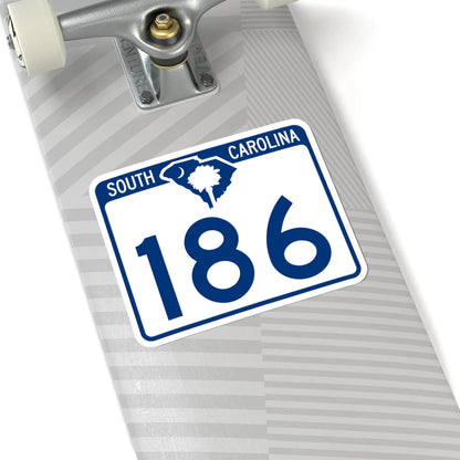 South Carolina 186 (South Carolina) (Road Sign) STICKER Vinyl Kiss-Cut Decal - The Sticker Space