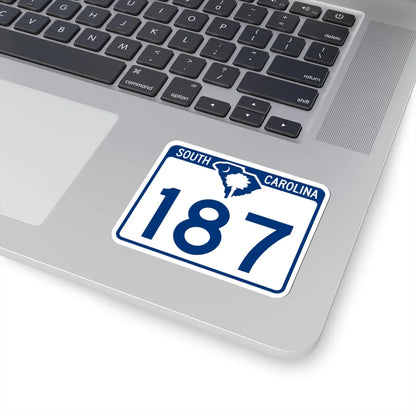 South Carolina 187 (South Carolina) (Road Sign) STICKER Vinyl Kiss-Cut Decal - The Sticker Space