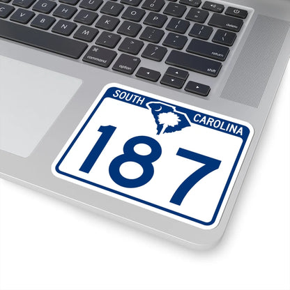 South Carolina 187 (South Carolina) (Road Sign) STICKER Vinyl Kiss-Cut Decal - The Sticker Space