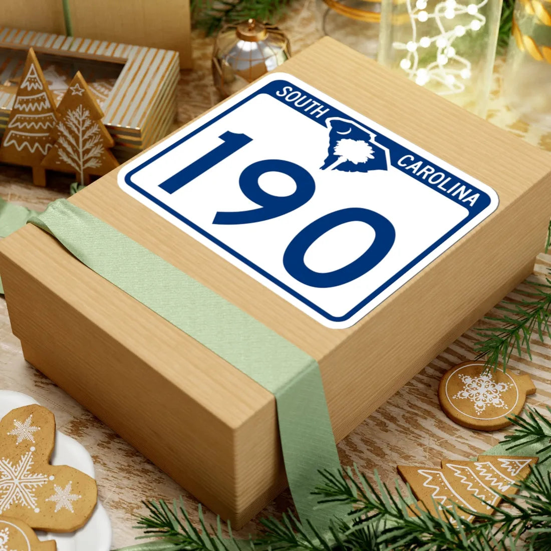 South Carolina 190 (South Carolina) (Road Sign) STICKER Vinyl Kiss-Cut Decal - The Sticker Space