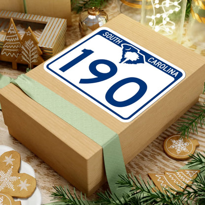 South Carolina 190 (South Carolina) (Road Sign) STICKER Vinyl Kiss-Cut Decal - The Sticker Space