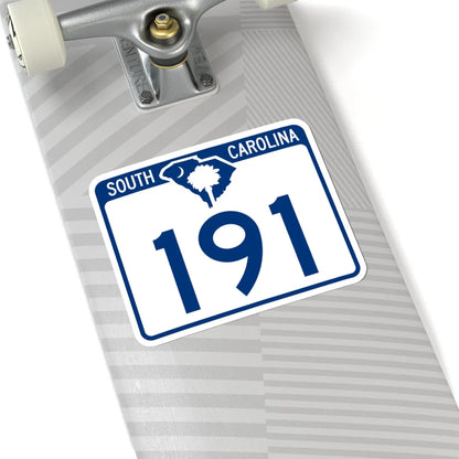 South Carolina 191 (South Carolina) (Road Sign) STICKER Vinyl Kiss-Cut Decal - The Sticker Space