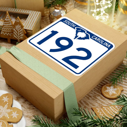 South Carolina 192 (South Carolina) (Road Sign) STICKER Vinyl Kiss-Cut Decal - The Sticker Space