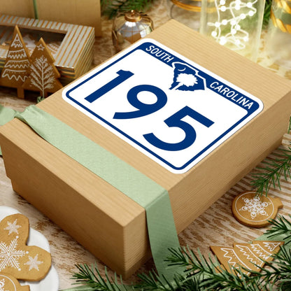 South Carolina 195 (South Carolina) (Road Sign) STICKER Vinyl Kiss-Cut Decal - The Sticker Space