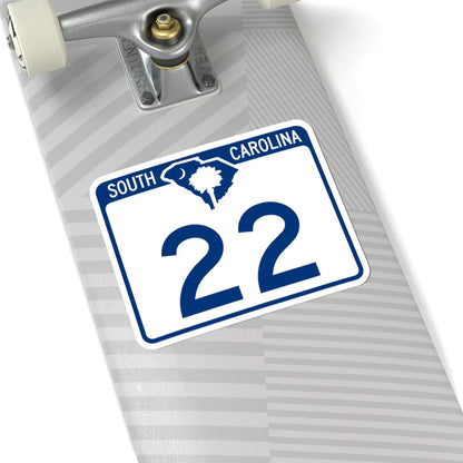 South Carolina 22 (South Carolina) (Road Sign) STICKER Vinyl Kiss-Cut Decal - The Sticker Space