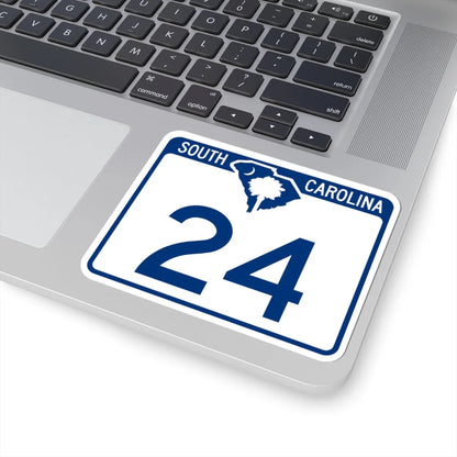 South Carolina 24 (South Carolina) (Road Sign) STICKER Vinyl Kiss-Cut Decal - The Sticker Space