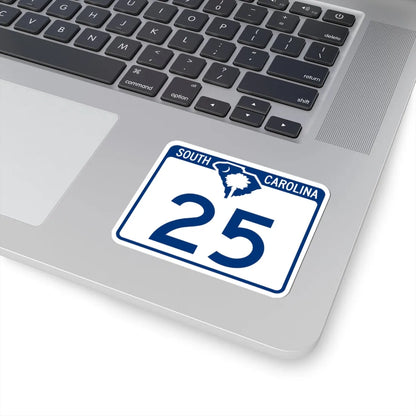 South Carolina 25 (South Carolina) (Road Sign) STICKER Vinyl Kiss-Cut Decal - The Sticker Space