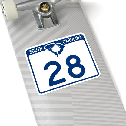 South Carolina 28 (South Carolina) (Road Sign) STICKER Vinyl Kiss-Cut Decal - The Sticker Space