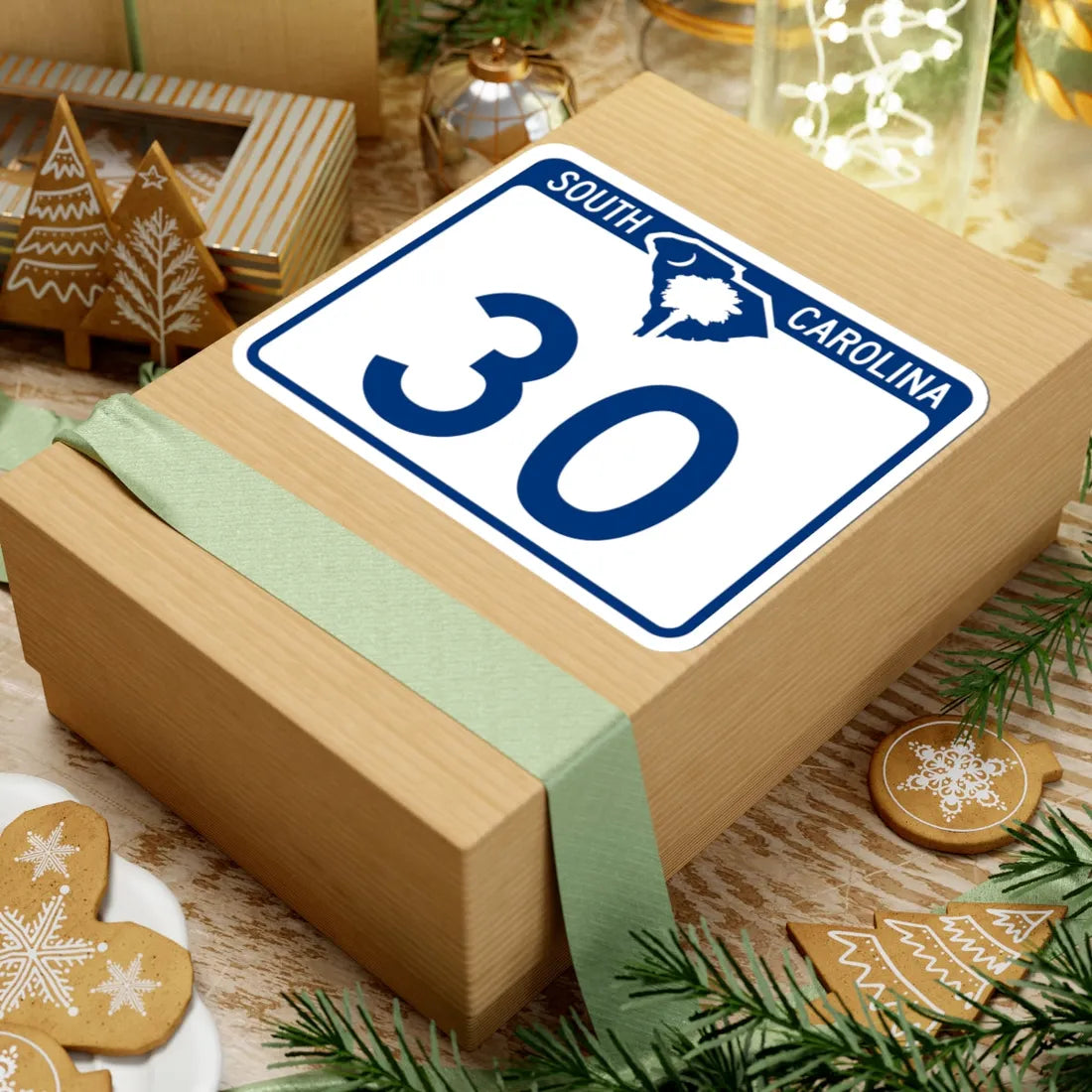 South Carolina 30 (South Carolina) (Road Sign) STICKER Vinyl Kiss-Cut Decal - The Sticker Space