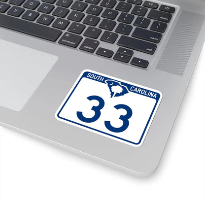 South Carolina 33 (South Carolina) (Road Sign) STICKER Vinyl Kiss-Cut Decal - The Sticker Space