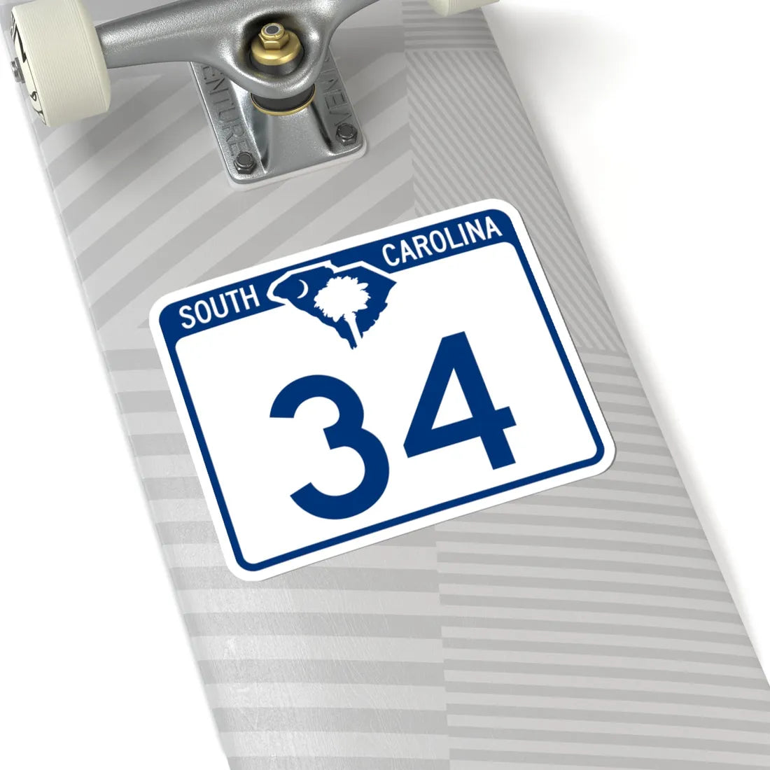 South Carolina 34 (South Carolina) (Road Sign) STICKER Vinyl Kiss-Cut Decal - The Sticker Space