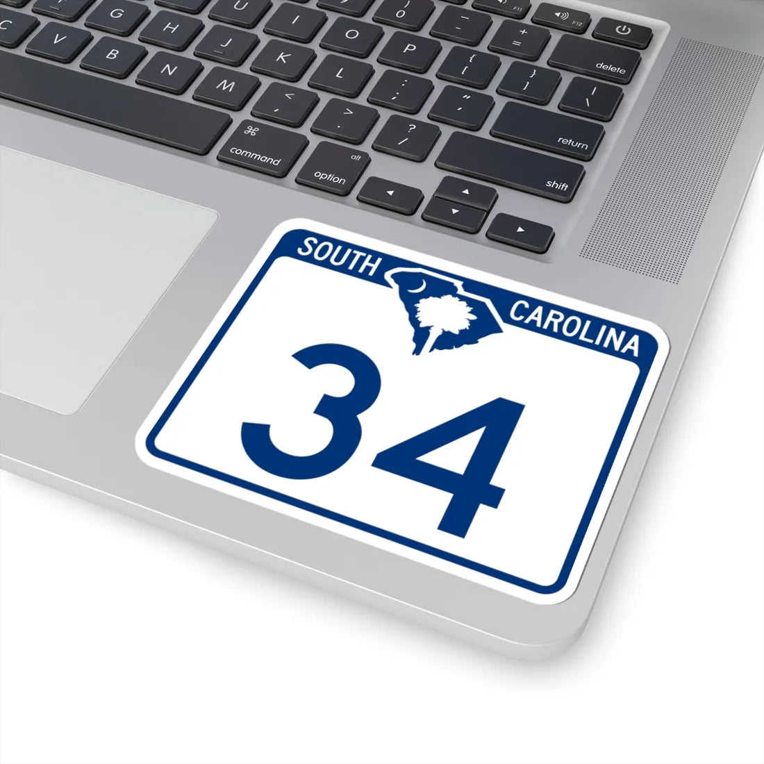 South Carolina 34 (South Carolina) (Road Sign) STICKER Vinyl Kiss-Cut Decal - The Sticker Space