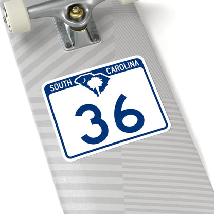 South Carolina 36 (South Carolina) (Road Sign) STICKER Vinyl Kiss-Cut Decal - The Sticker Space
