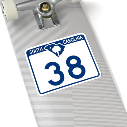 South Carolina 38 (South Carolina) (Road Sign) STICKER Vinyl Kiss-Cut Decal - The Sticker Space