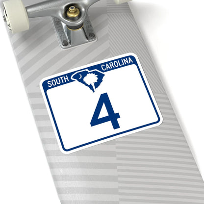 South Carolina 4 (South Carolina) (Road Sign) STICKER Vinyl Kiss-Cut Decal - The Sticker Space