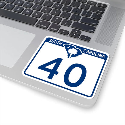 South Carolina 40 (South Carolina) (Road Sign) STICKER Vinyl Kiss-Cut Decal - The Sticker Space