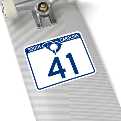 South Carolina 41 (South Carolina) (Road Sign) STICKER Vinyl Kiss-Cut Decal - The Sticker Space