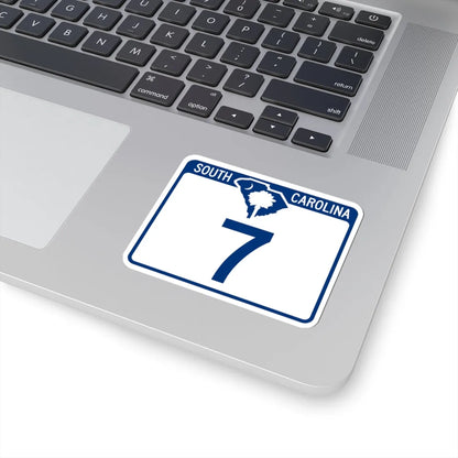 South Carolina 7 (South Carolina) (Road Sign) STICKER Vinyl Kiss-Cut Decal - The Sticker Space
