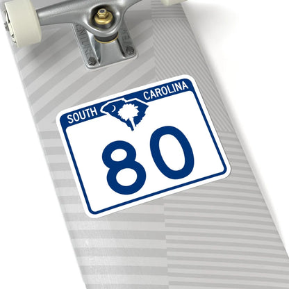 South Carolina 80 (South Carolina) (Road Sign) STICKER Vinyl Kiss-Cut Decal - The Sticker Space