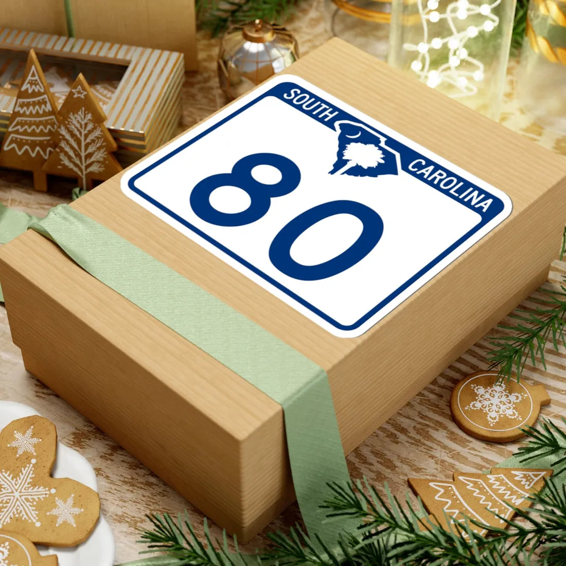 South Carolina 80 (South Carolina) (Road Sign) STICKER Vinyl Kiss-Cut Decal - The Sticker Space