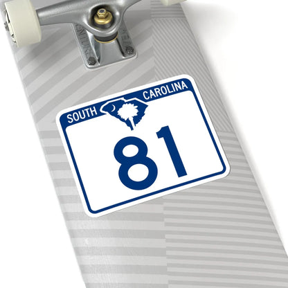 South Carolina 81 (South Carolina) (Road Sign) STICKER Vinyl Kiss-Cut Decal - The Sticker Space