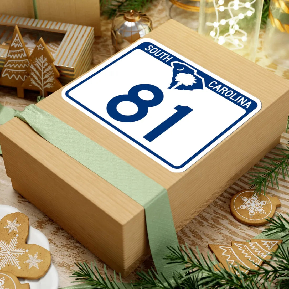 South Carolina 81 (South Carolina) (Road Sign) STICKER Vinyl Kiss-Cut Decal - The Sticker Space