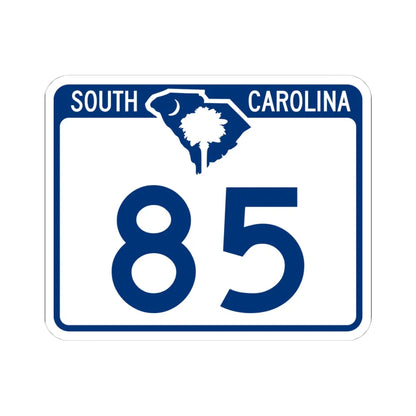 South Carolina 85 (South Carolina) (Road Sign) STICKER Vinyl Kiss-Cut Decal 4 Inch White - The Sticker Space
