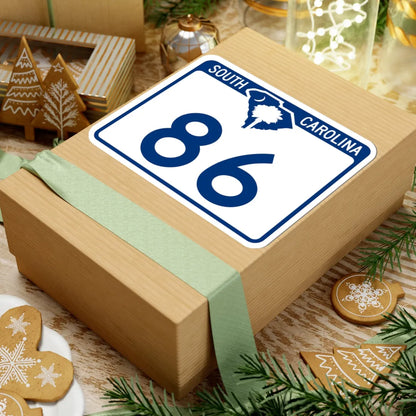 South Carolina 86 (South Carolina) (Road Sign) STICKER Vinyl Kiss-Cut Decal - The Sticker Space