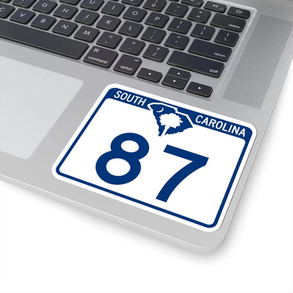 South Carolina 87 (South Carolina) (Road Sign) STICKER Vinyl Kiss-Cut Decal - The Sticker Space