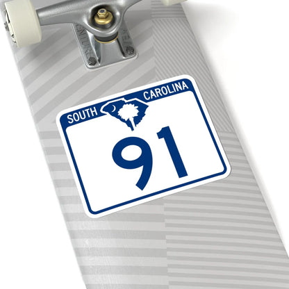 South Carolina 91 (South Carolina) (Road Sign) STICKER Vinyl Kiss-Cut Decal - The Sticker Space