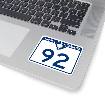 South Carolina 92 (South Carolina) (Road Sign) STICKER Vinyl Kiss-Cut Decal - The Sticker Space