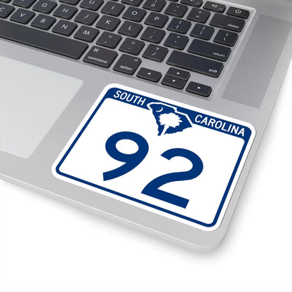 South Carolina 92 (South Carolina) (Road Sign) STICKER Vinyl Kiss-Cut Decal - The Sticker Space
