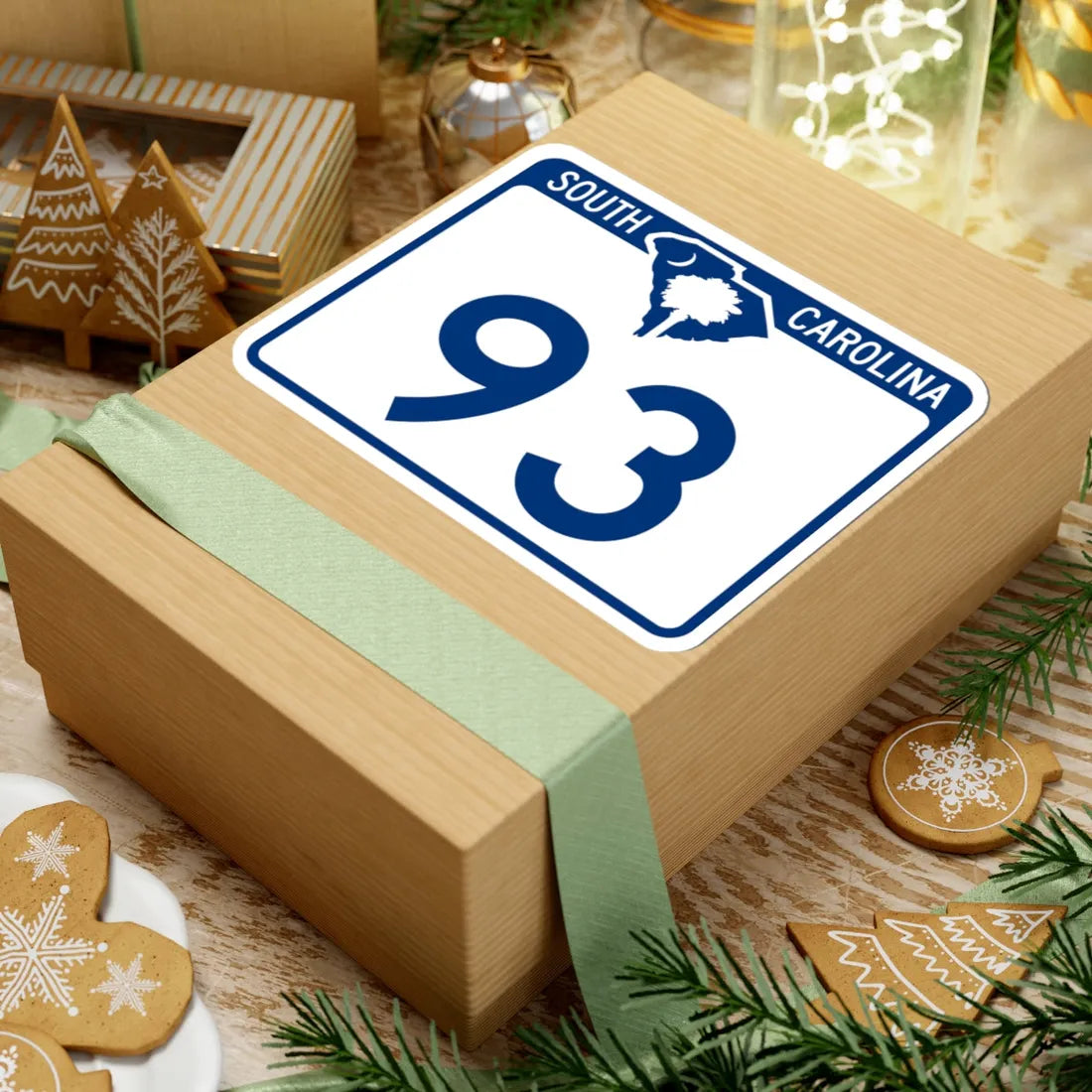 South Carolina 93 (South Carolina) (Road Sign) STICKER Vinyl Kiss-Cut Decal - The Sticker Space