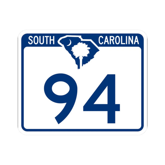 South Carolina 94 (South Carolina) (Road Sign) STICKER Vinyl Kiss-Cut Decal 2 Inch White - The Sticker Space