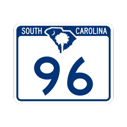 South Carolina 96 (South Carolina) (Road Sign) STICKER Vinyl Kiss-Cut Decal 4 Inch White - The Sticker Space