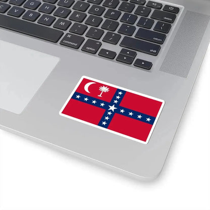 South Carolina Sovereignty-Secession Flag (United States) STICKER Vinyl Kiss-Cut Decal - The Sticker Space