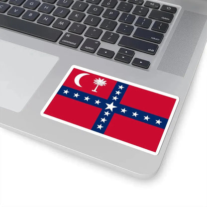 South Carolina Sovereignty-Secession Flag (United States) STICKER Vinyl Kiss-Cut Decal - The Sticker Space