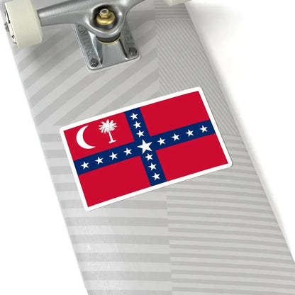 South Carolina Sovereignty-Secession Flag (United States) STICKER Vinyl Kiss-Cut Decal - The Sticker Space