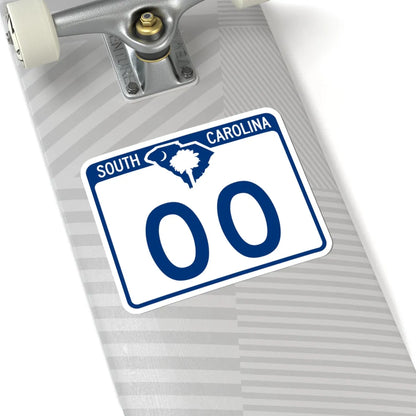 South Carolina X (South Carolina) (Road Sign) STICKER Vinyl Kiss-Cut Decal - The Sticker Space