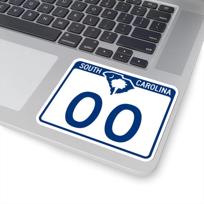 South Carolina X (South Carolina) (Road Sign) STICKER Vinyl Kiss-Cut Decal - The Sticker Space