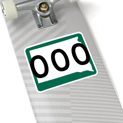 South Dakota 000 (South Dakota) (Road Sign) STICKER Vinyl Kiss-Cut Decal - The Sticker Space