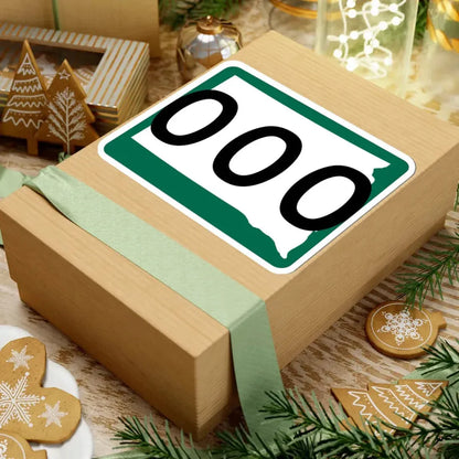 South Dakota 000 (South Dakota) (Road Sign) STICKER Vinyl Kiss-Cut Decal - The Sticker Space