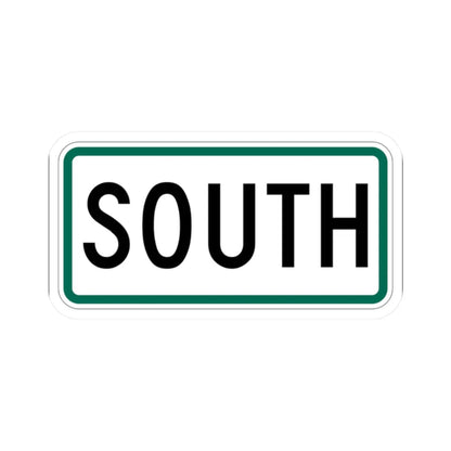 South plate small South Dakota (South Dakota) (Road Sign) STICKER Vinyl Kiss-Cut Decal 2 Inch White - The Sticker Space