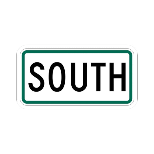 South plate small South Dakota (South Dakota) (Road Sign) STICKER Vinyl Kiss-Cut Decal 2 Inch White - The Sticker Space