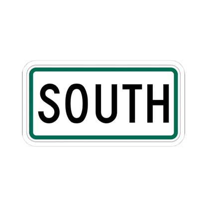 South plate small South Dakota (South Dakota) (Road Sign) STICKER Vinyl Kiss-Cut Decal 4 Inch White - The Sticker Space
