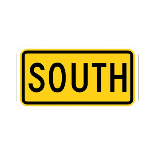 South plate small Wyoming (Wyoming) (Road Sign) STICKER Vinyl Kiss-Cut Decal 2 Inch White - The Sticker Space