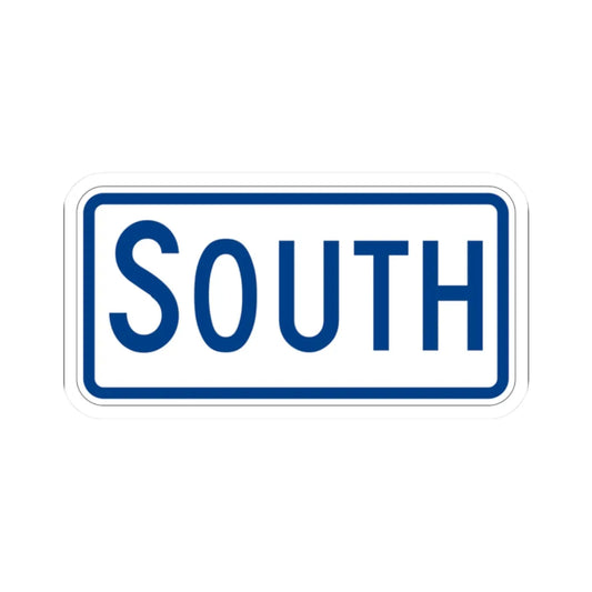 South plate South Carolina (South Carolina) (Road Sign) STICKER Vinyl Kiss-Cut Decal 2 Inch White - The Sticker Space