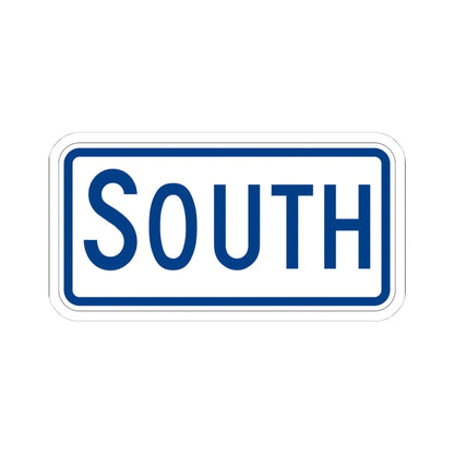 South plate South Carolina (South Carolina) (Road Sign) STICKER Vinyl Kiss-Cut Decal 4 Inch White - The Sticker Space